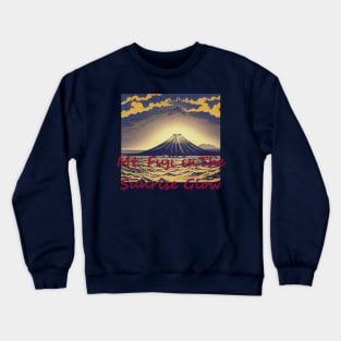 Japan Tokyo Mt. Fuji in The Sunrise Glow by Kana Kanjin Crewneck Sweatshirt